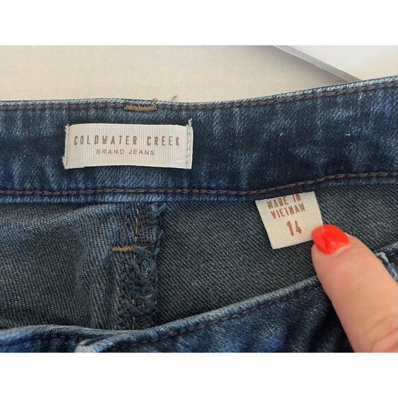 Coldwater Creek Jeans Women’s High Rise Mid Wash Bootcut Leg Stretch Denim 14 - Picture 2 of 8